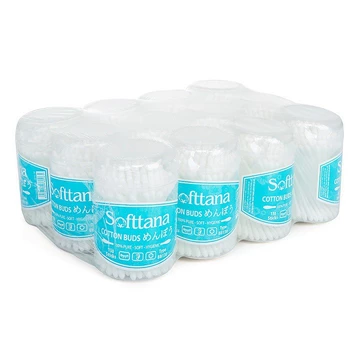 Tăm Bông Softtana 120 que - Bông rấy tai cho người lớn - Tăm bông vệ sinh tai mũi họng - Tanaphar - CHIKA