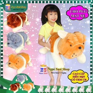 GẤU BÔNG CON CHÓ PUG MẶT XỆ SIÊU CƯNG ÔM NGỦ - THÚ NHỒI BÔNG HÌNH CON CHÓ MẶT XỆ PUG