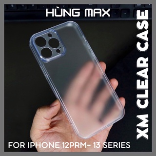 [ CHÍNH HÃNG ] Ốp lưng X&M trong nhám bảo vệ camera cho iphone 12promax/13/13pro/13promax
