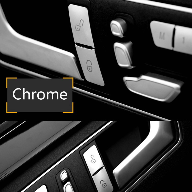 Bộ 12 miếng dán nút bấm cửa xe hơi thích hợp cho Mercedes Benz Cla / Gla / Glk / Gle / Cls / Gl / ml / A / B / E