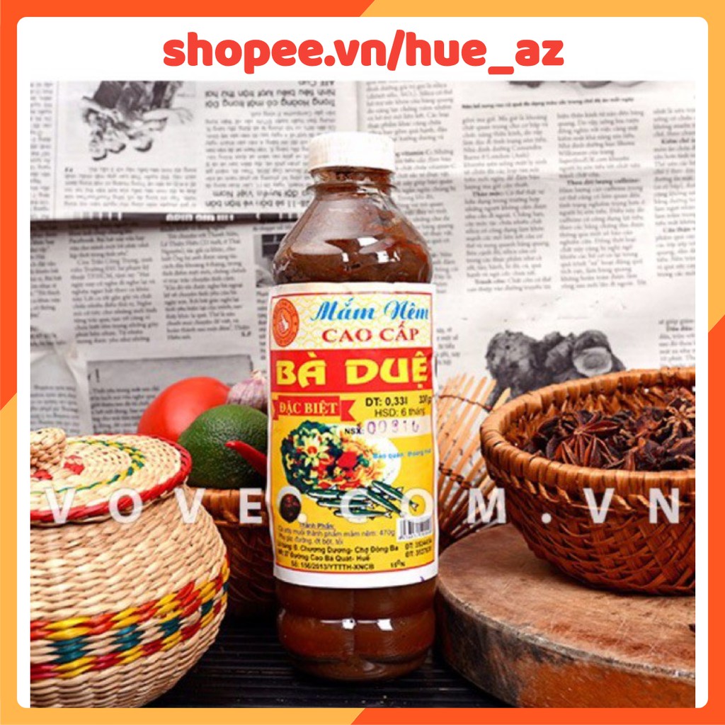 Mắm nêm Bà Duệ - Đặc sản Huế chai 330ML