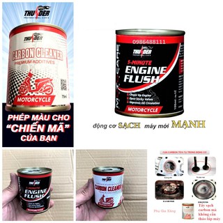 ( 2 LỌ ) DUNG DỊCH SÚC RỬA ĐỘNG CƠ VÀ DUNG DỊCH VỆ SINH BUỒNG ĐỐT BÌNH XĂNG CHO CÁC LOẠI XE MÁY Ô TÔ