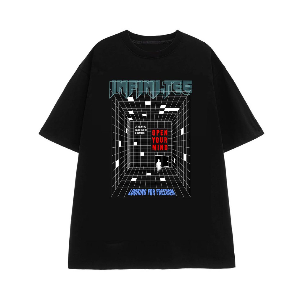 Áo thun INFINITEE Fni0357, Thun 100% Cotton - form rộng Unisex.