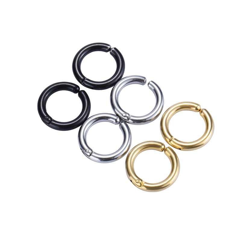 Khuyên tai không cần bấm lỗ ROSI ACCESSORIES, bông tai kẹp vành nam nữ thời trang GD3 (1 Chiếc)