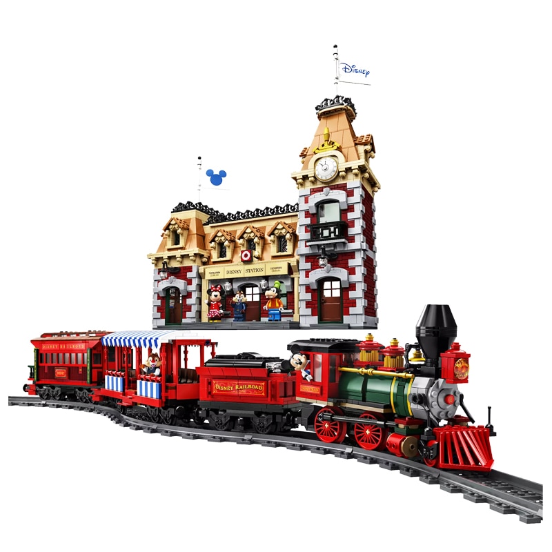 Đồ chơi Lắp ráp Mô hình Disney train and Station J11001 Tàu Disneyland ...