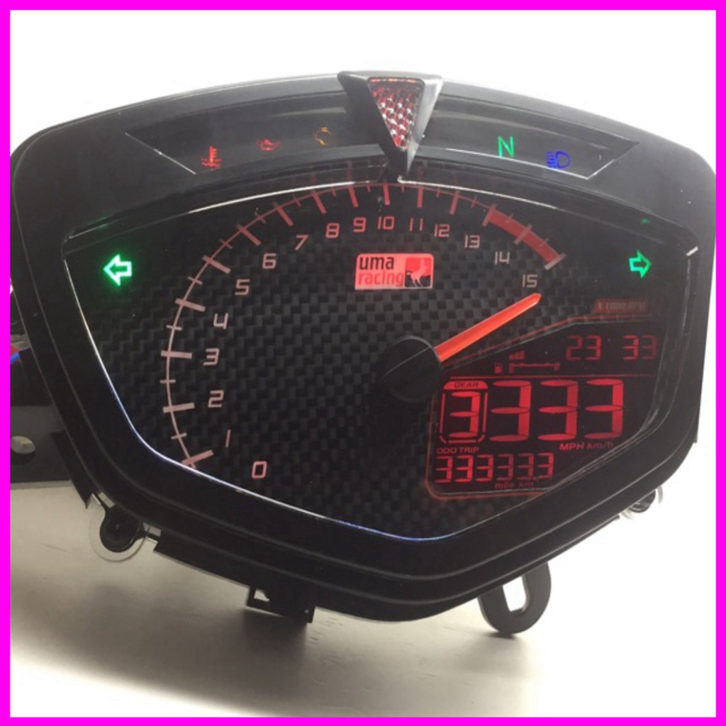 Đồng Hồ Điện Tử Koso Uma Racing Gắn Exciter 2010 / Sirius – Màn Hình Số ...