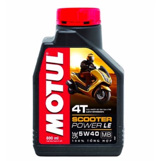 Nhớt cao cấp cho xe tay ga đời mới Motul Scooter Power LE 5W40 - bán theo chai