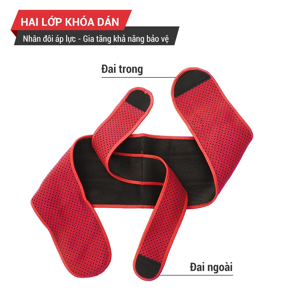 Đai lưng tập gym, đai lưng cột sống cao cấp GoodFit GF723WS