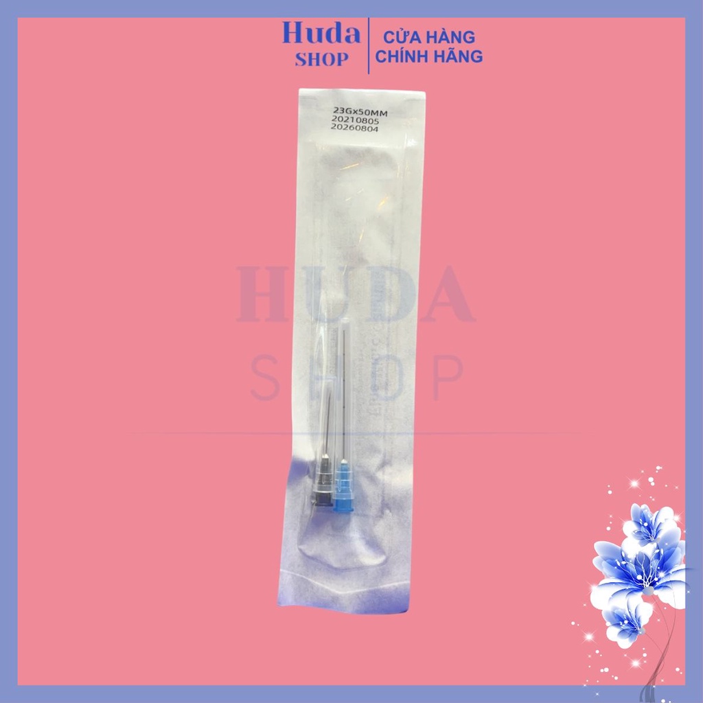 Kim đầu tù tiêm Filler HA cấy mỡ có sẵn kim mồi TIME MACHINE Cannula 23G size 50mm cao cấp