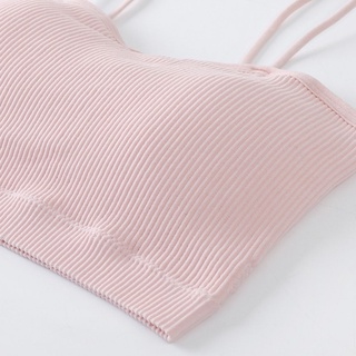 Áo bra nữ 2 dây đệm mút mỏng ôm ngực gân tăm đẹp và dễ thương DEVARI B7719