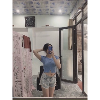 Áo Len Tăm Mỏng Mongtoghi Nhiều Khuy 348