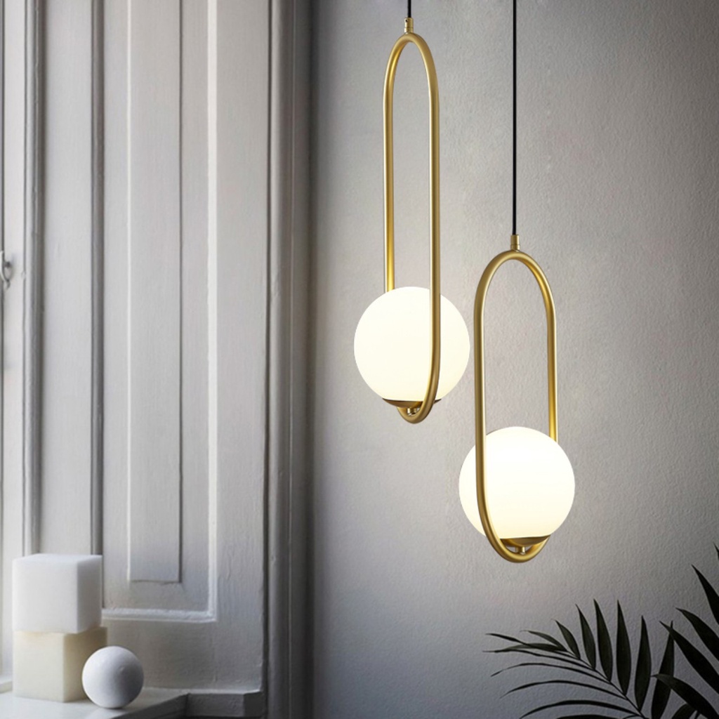 Ảnh Đèn thả trang trí chao thuỷ tinh SuperVilighting decor phòng khách kiểu hiện đại bảo hành 24 tháng 2