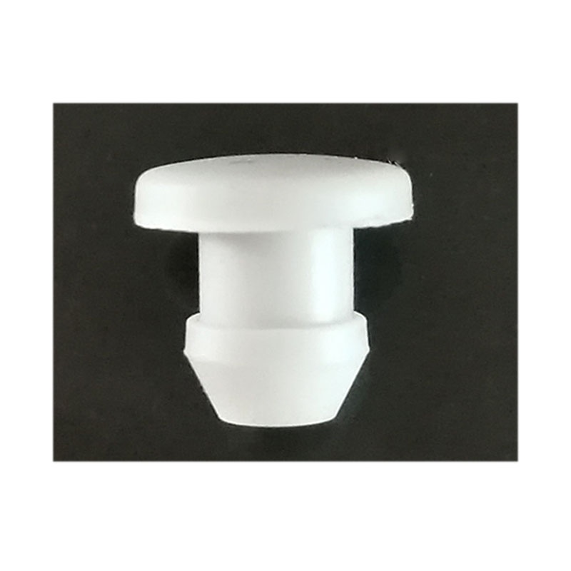 5 Chiếc Trắng Silicon Cao Su Lỗ Mũ T Loại Cắm Bao Snap-on Gioăng Trống Đầu Nắp Niêm Phong Nút Chặn 2.5mm đến 15mm