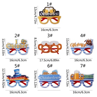 VA Oktoberfest Đảng Kính Giấy Ngộ nghĩnh Oktoberfest Váy Lạ Mắt Chụp Ảnh Gian Hàng Đạo Cụ Cho Trẻ Em Người Lớn Bavaria Vi trùng