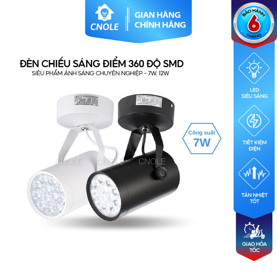 Đèn led trang trí rọi ray 7W CNOLE SMD đèn rọi tranh soi tranh rọi bể ...
