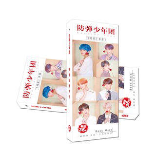(nhiều mẫu) Hộp 36 bookmark BTS Persona, Answer, Love yourself