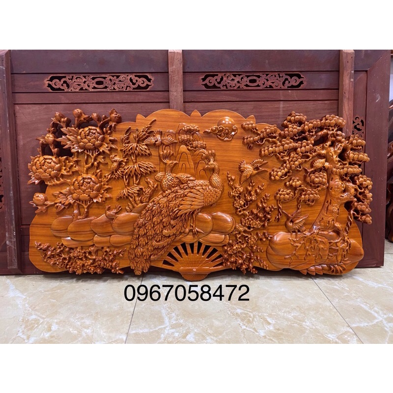 Tranh quạt phu thê viên mãn sơn pu cao cấp