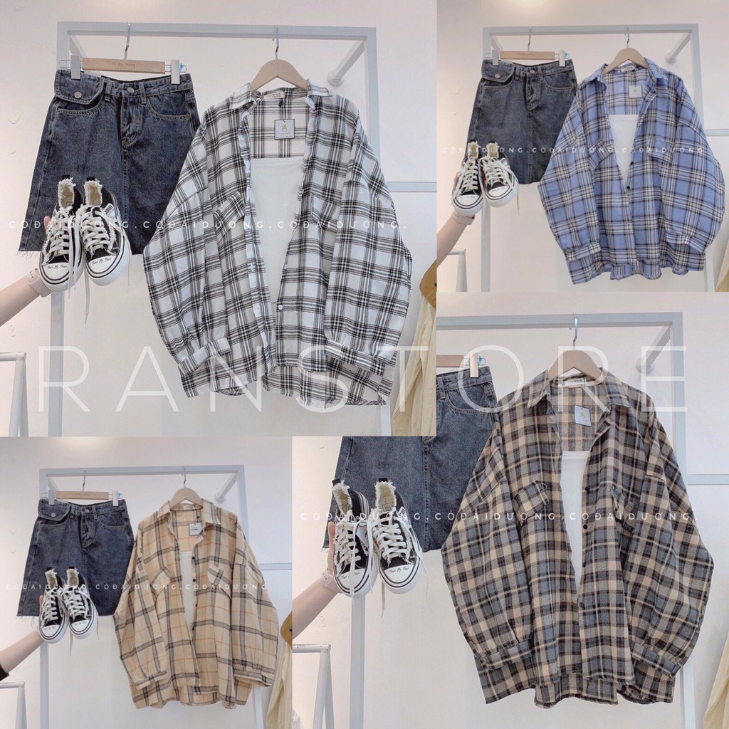 Áo Khoác Sơ Mi Caro Nam Nữ Giá Tốt Tháng 3, 2023 | Mua Ngay | Shopee Việt  Nam
