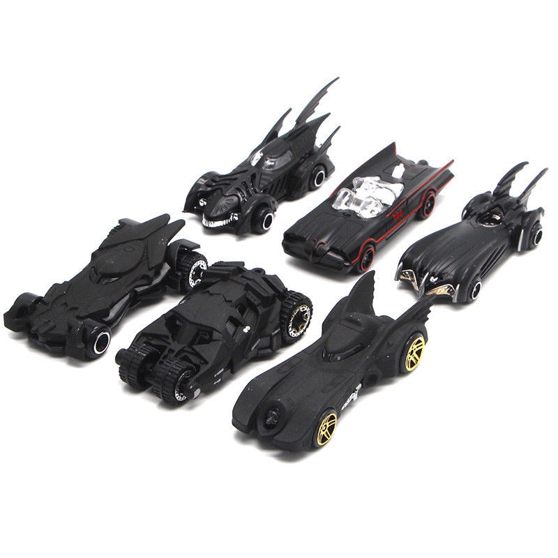 6 Chiếc Truyện Tranh Batman Batmobile Die-Cast Cars Wheels