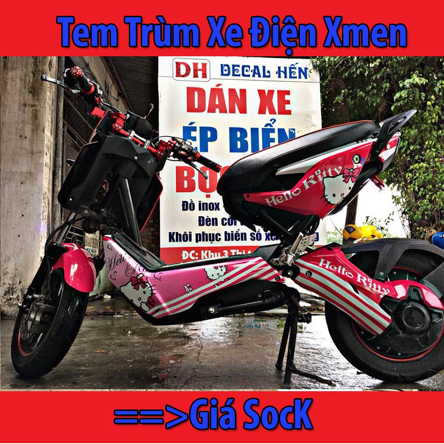 Tem Trùm Xe Điện Xmen Hello Kitty | Shopee Việt Nam