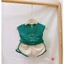 Đồ bộ bé trai và đồ bộ bé gái QATE551 - Bộ quần áo em bé ba lỗ vải cotton đũi TB228