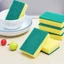 Miếng rửa chén bát 2 mặt xanh vàng tiện dụng,Miếng bọt biển tạo bọt cọ rửa xoong nồi siêu sạch