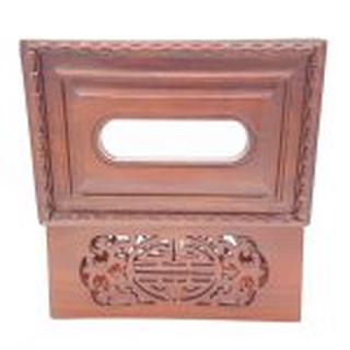 Hộp đưng giấy ăn  gỗ hương cao cấp trạm chữ thọ
