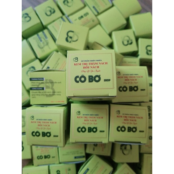 Combo 3 hộp kem khử hôi nách - thâm nách Cô Bơ trắng sáng vùng nách hết mùi hôi hủ 8gr