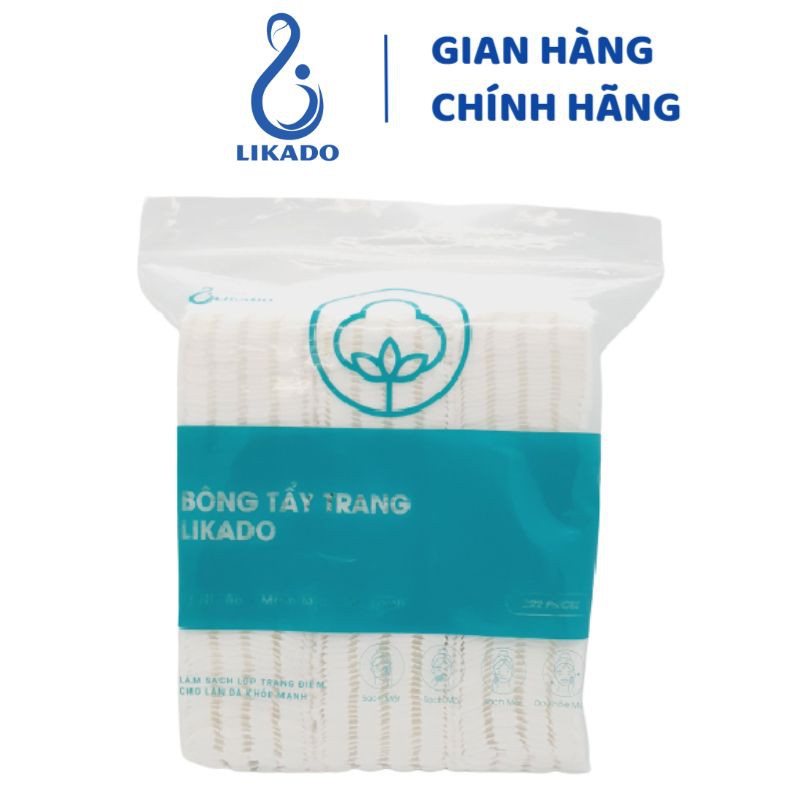 Bông tẩy trang 222 miếng Likado chất liệu Cotton (BTT - 222 miếng)