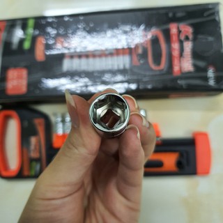 BỘ TUÝP KHẨU 1/4 K-9818 KAPUSI-BỘ TAY VẶN KÈM KHẨU VẶN ỐC
