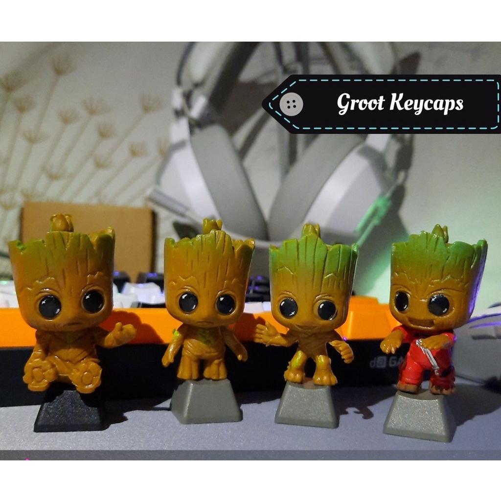 Keycap lẻ Siêu Anh Hùng Marvel Groot Phím Lẻ ABS PBT | Shopee Việt Nam