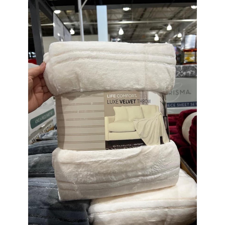 MỀN LÔNG CỪU LIFE COMFORT LUXE VELVET THROW BLANKE (152 CM x 177 CM