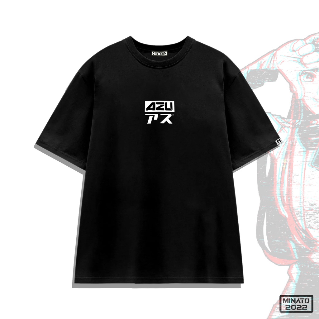 Áo Thun Azu Trắng Đen Unisex Nam Nữ