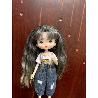Yếm quần jean bụi bặm size blythe, xinyi,