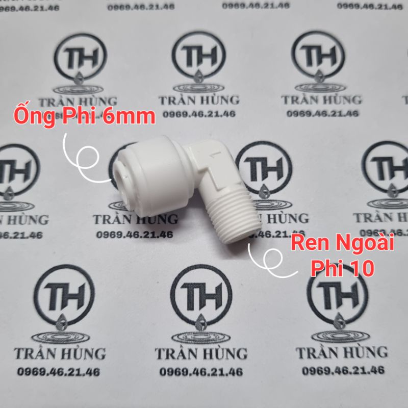 Co Vỏ Màng RO Ren Ngoài 10 (1/8