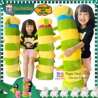 [NHƯ ẢNH] THÚ BÔNG CON SÂU KHỔNG LỒ SIÊU TO CỰC MỊN NGẪU NHIÊN MÀU - GỐI ÔM HÌNH CON SÂU
