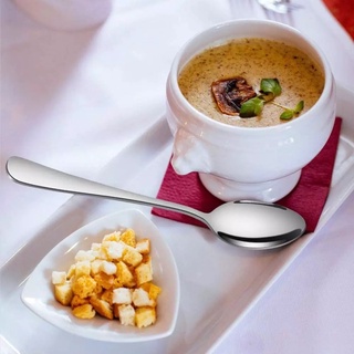 Set 5 Thìa (muỗng) Inox 304 size18.5cm Ăn Cơm, Phở Thép Không Rỉ 18/10 An Toàn Cho Sức Khoẻ