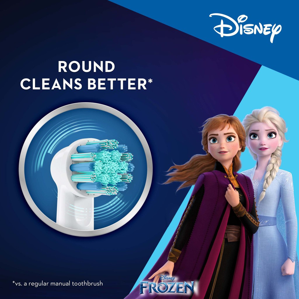 Ảnh Bàn Chải Điện Trẻ Em ORAL-B Vitality D12 Disney Frozen - Hộp 1 Cái 3