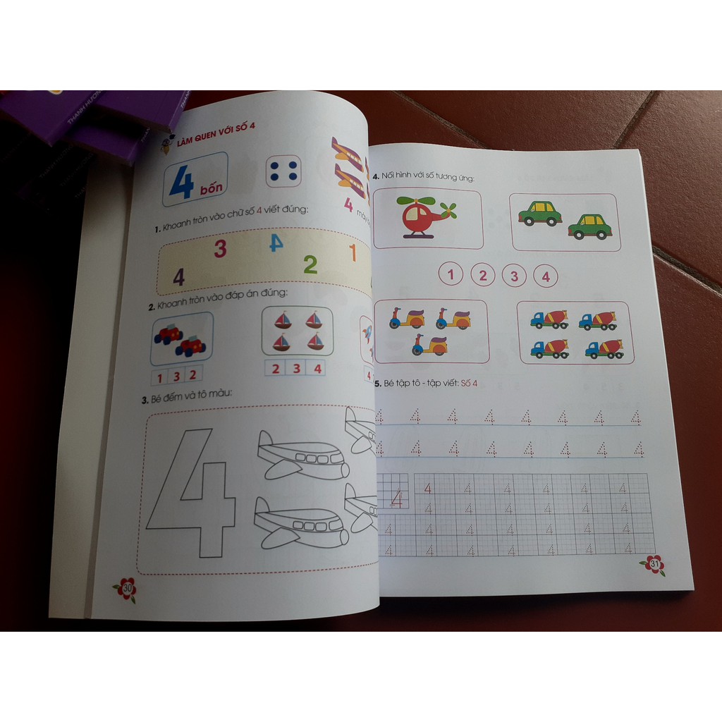 Ảnh Sách - Toán Tư Duy Dành Cho Trẻ Em 4-6 Tuổi ( Tặng Kèm Bộ Thẻ Bé Học Toán) 3