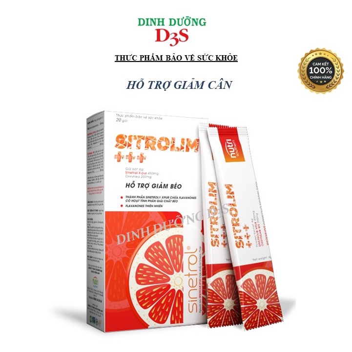Sitrolim hỗ trợ giảm béo