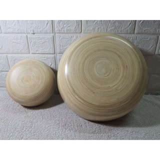 Chậu ngâm chân + Bát ngâm tay bằng tre dành cho spa và tiệm nail.Rộng 35cm sâu 14cm.