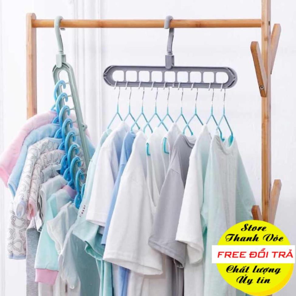 Móc treo quần áo thông minh 9 lỗ tiện lợi