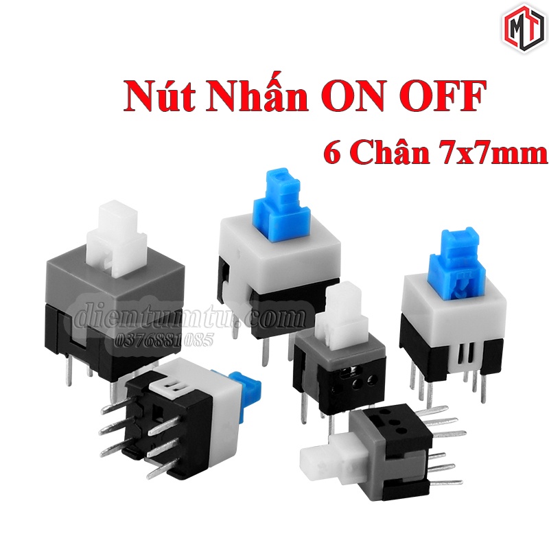 Nút Nhấn ON OFF 6 Chân 7x7 mm | Shopee Việt Nam