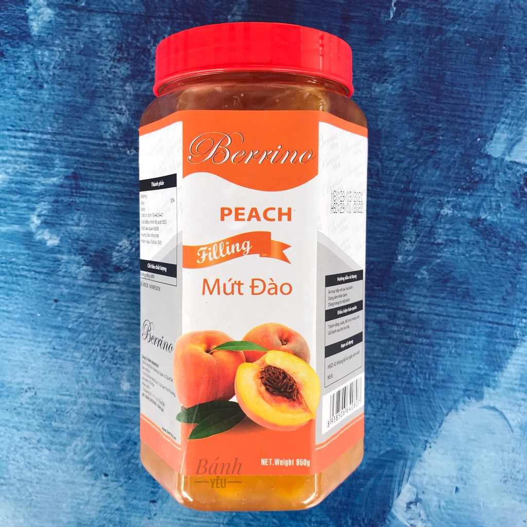Mứt Trái Cây Đậm Đặc Berrino 950g Làm Nhân Bánh, Trang Trí, Pha Chế (PCTC)