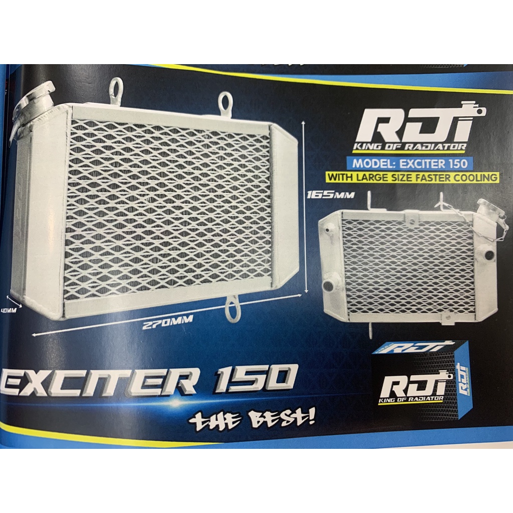KÉT NƯỚC NHÔM LỚN RDT dành cho EX 135 / EX150 / Winner / Sonic / Raider ...