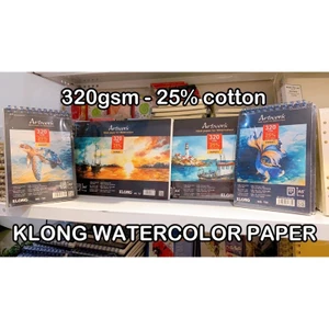 KLONG - Sổ vẽ màu nước định lượng 320gsm, 25% cotton gáy lò xo 🐻💕 MS: 785 - 787