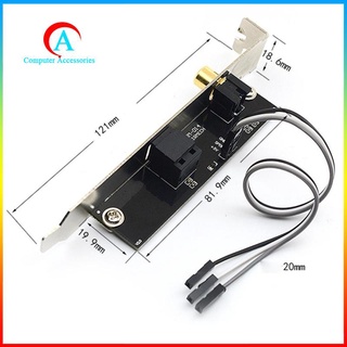 [Card âm thanh kỹ thuật số đồng trục cáp quang 24Bit 192KHz RCA đồng trục cho PC