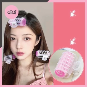 Set 3 lô cuốn tóc Hàn Quốc lõi nhựa siêu to dài tự dính uốn mái dài QiQiShop