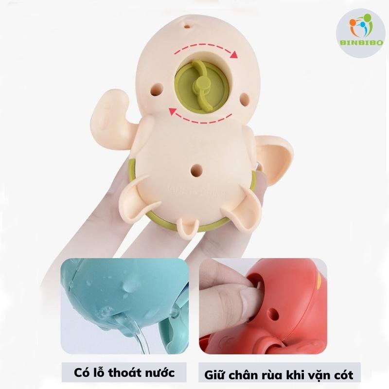 Rùa bơi heo bò chèo thuyền trong nước đồ chơi nhà tắm cho bé