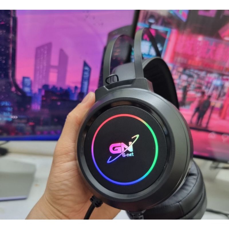 Tai nghe Gamming Gnet GH5 7.1 cổng USB mic chống ồn led RGB bảo hành 12 tháng | BigBuy360 - bigbuy360.vn